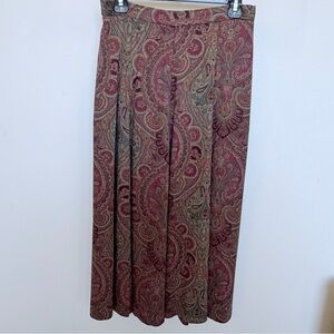 Koret Paisley Midi Skirt, Sz 12